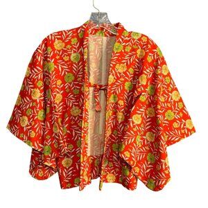 Vintage Floral Kimono Jacket Handmade